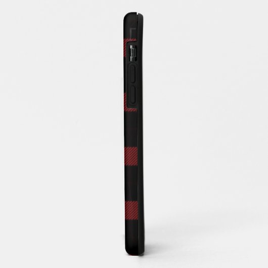 Red flannel iPhone case (Achterkant/links)