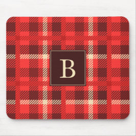 Red Flannel look geplakt met Monogram Muismat