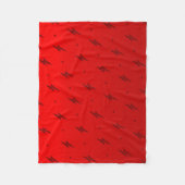 Red Flash Fleece Blanket (Voorkant)