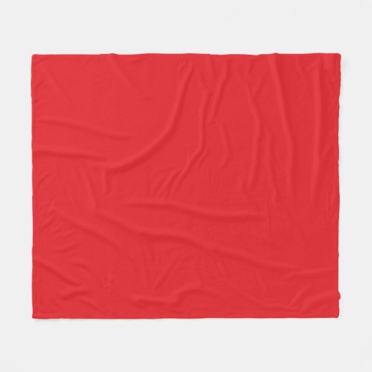 Red Fleece Blanket Deken (Voorkant (Horizontaal))