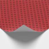 Red Fleur-de-Lis Cadeaupapier (Hoek)