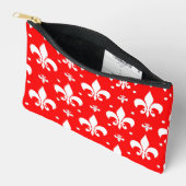 Red Fleur-de-lis Pattern Design Etui (Open)