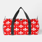 Red Fleur-de-lis Pattern Design Plunjezak (Achterkant)