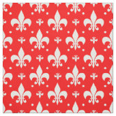 Red Fleur-de-lis Pattern Design Stof (Swatch)