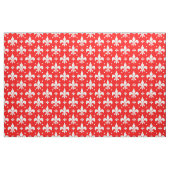 Red Fleur-de-lis Pattern Design Stof (Fat Quarter)