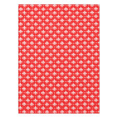 Red Fleur-de-lis Pattern Design Tafelkleed (Voorkant)