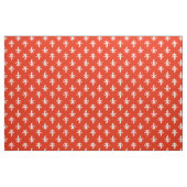 Red Fleur De Lis Pattern Stof (Yard (91,4 cm))