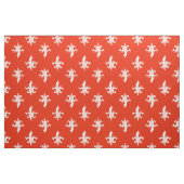 Red Fleur De Lis Pattern Stof (Fat Quarter)