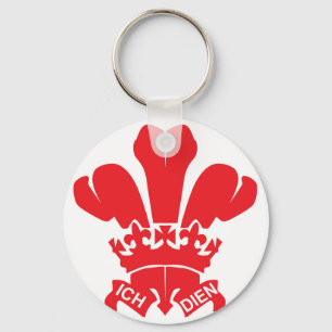 Red Fleur de Lis Sleutelhanger