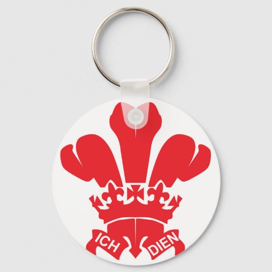 Red Fleur de Lis Sleutelhanger (Voorkant)