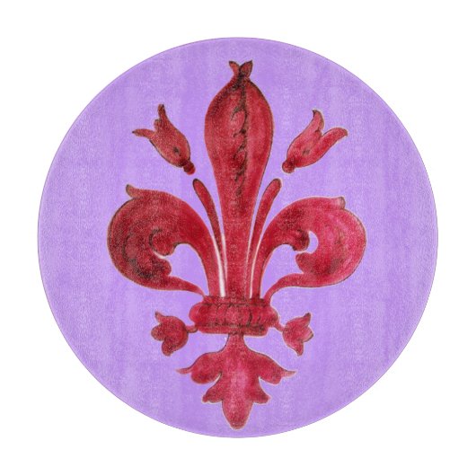 RED FLEUR DE LISE SNIJPLANK (Voorkant)