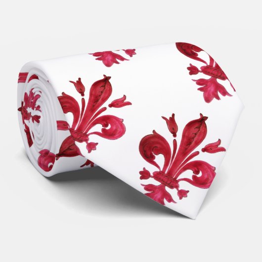 RED FLEUR DE LISE STROPDAS (Opgerold)