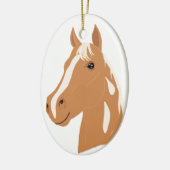 Red Flight the Happy Horse Keramisch Ornament (Links)