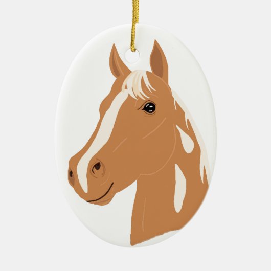 Red Flight the Happy Horse Keramisch Ornament (Voorkant)