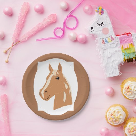 Red Flight the Happy Horse Papieren Bordje (Feest)