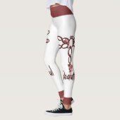 Red Floral "Beauful" Dragonfly-design Legging (Links)