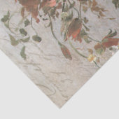 Red Floral Bouquet  Vase Birds Decoupage Tissuepapier (Detail)