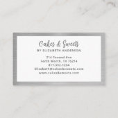 Red Floral Cake Mixer Bakery Business Card Visitekaartje (Achterkant)