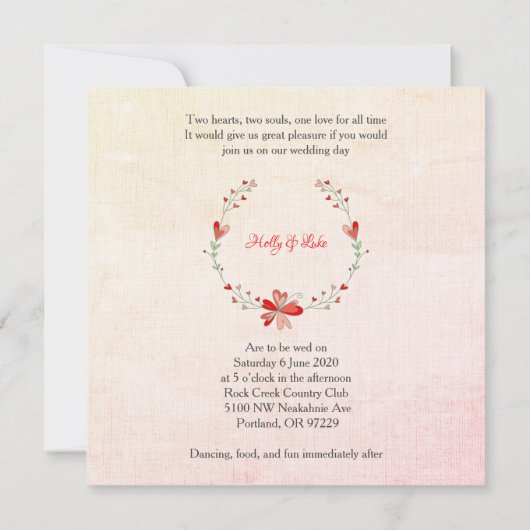 Red Floral Design for a Spring Outdoor Event (Achterkant)