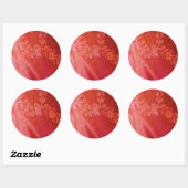 Red Floral Elegance Sticker -  (Vel)