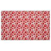 Red Floral Flowers Stof (Fat Quarter)