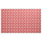 Red Floral Flowers Stof (Yard (91,4 cm))