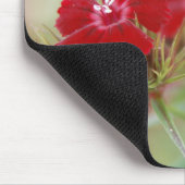 Red Floral Garden Mousepad Muismat (Hoek)