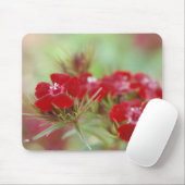 Red Floral Garden Mousepad Muismat (Met muis)