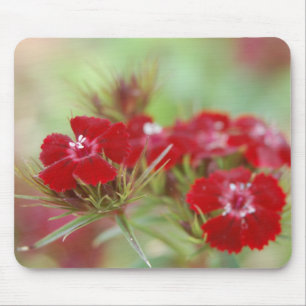 Red Floral Garden Mousepad Muismat