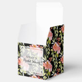 Red Floral Greenery Vrijgezellenfeest Bedankdoosjes (Geopend)