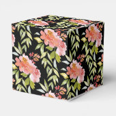 Red Floral Greenery Vrijgezellenfeest Bedankdoosjes (Achterkant)