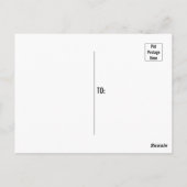  Red Floral Heart Love Briefkaart (Achterkant)