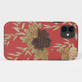  Red Floral iPhone 5 Hoesje (Achterkant (horizontaal))