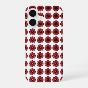 Red Floral - iPhone 6/6's, alleen daar 16 Hoesje