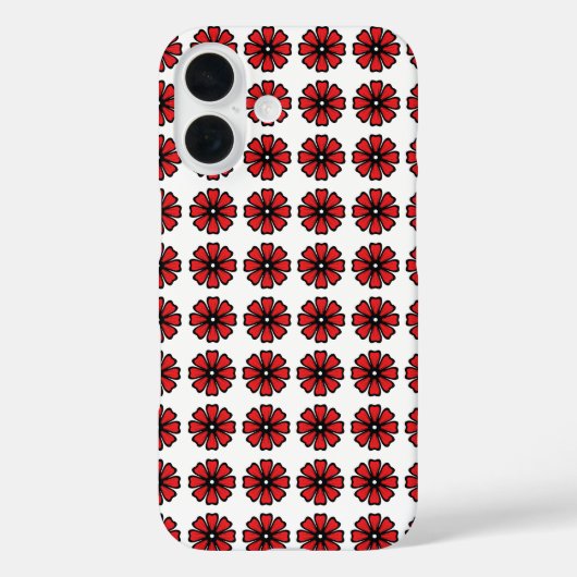 Red Floral - iPhone 6/6's, alleen daar Case-Mate iPhone Case (Achterkant)