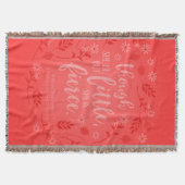 Red Floral Little but Fierce William Shakespeare Deken (Voorkant)