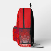 Red Floral Mandala-58566 Bedrukte Rugzak (Rechts)