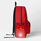 Red Floral Mandala-58566 Bedrukte Rugzak (Links)