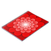 Red Floral Mandala-58566 Notitieboek (Linkerzijde)