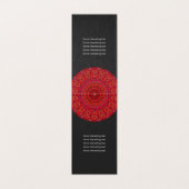 Red Floral Mandala Visitekaartje (Binnenkant ongevouwen)