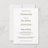 Red Floral met begrafenisuitnodiging (Achterkant)