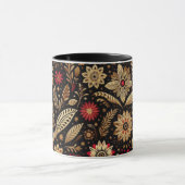 Red Floral Mexican High Mok (Midden)