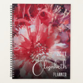 Red Floral op maat Planner (Voorkant)
