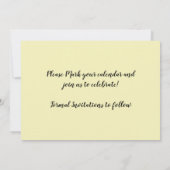  Red Floral Patroon sparen de Datum Kaart (Achterkant)