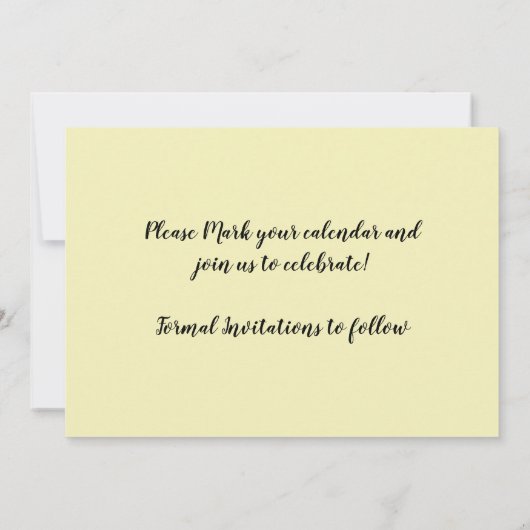 Red Floral Patroon sparen de Datum Kaart (Achterkant)