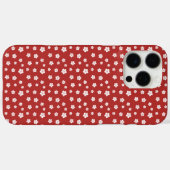 Red Floral Pattern Case-Mate iPhone Case (Achterkant (horizontaal))