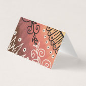 Red Floral Pattern Kaart (Voorkant)