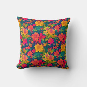 Red Floral Pattern Kussen