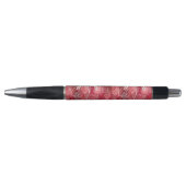 Red Floral Pattern Pen (Voorkant)