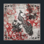 Red Floral Peacock Wedding Invitation Kaart<br><div class="desc">Onze uitnodiging voor een Rode Floral met Peacock op maat voor een vierkant huwelijk is een perfecte uitnodiging voor iedereen die van design en pauzes houdt. Met een prachtige rode en alabaster witte florale achtergrond, zwenken op de vier voorhoeken, een pauw, hart en gebieden waar je gemakkelijk al je trouwceremonie-informatie...</div>